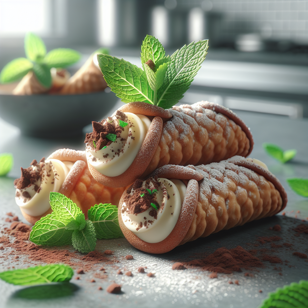 High-Protein Gluten-Free Low-Calorie Cannoli Rolls