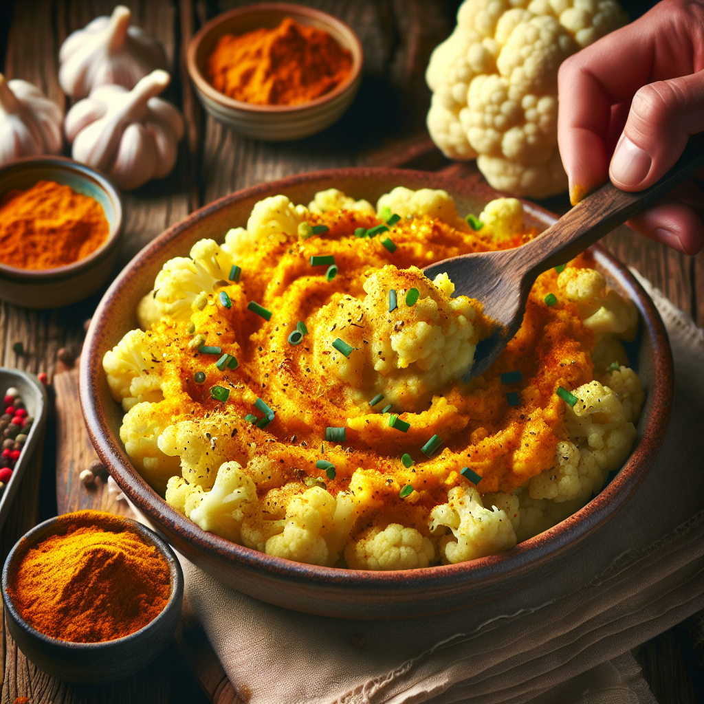 Spicy Anti-Inflammatory Cauliflower Mashed Potatoes