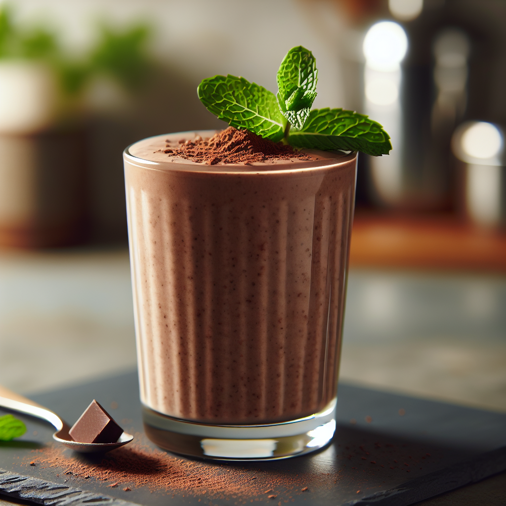 Creamy Sugar-Free Chocolate Protein Smoothie