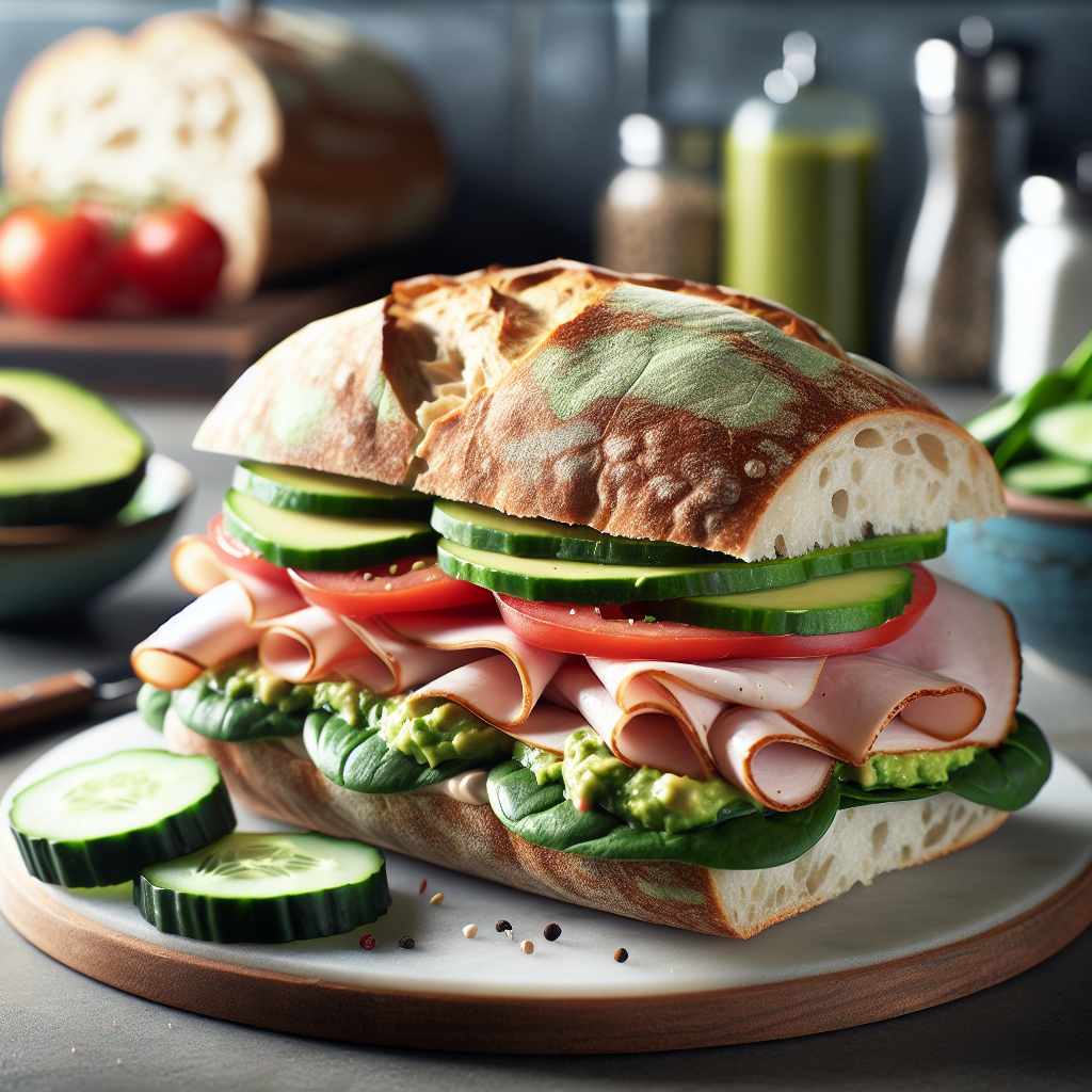 High-Protein Gluten-Free Ciabatta Sandwich