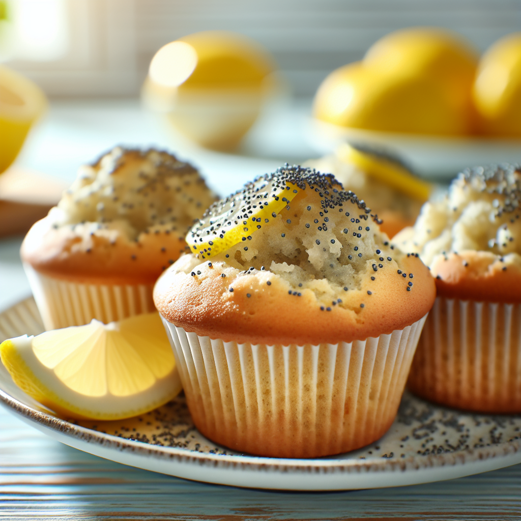 High-Protein Low-Calorie Sugar-Free Lemon Poppyseed Muffin Tops