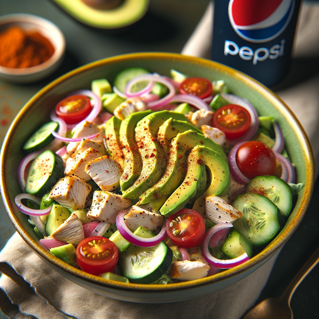 High-Protein Sugar-Free Pepsi Infused Chicken Salad