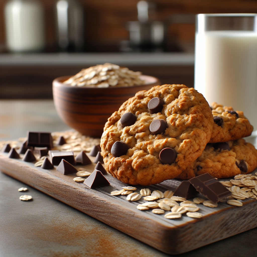 High-Protein, Low-Fat Oatmeal Chocolate Chip Cookies with Allulose (Modified)