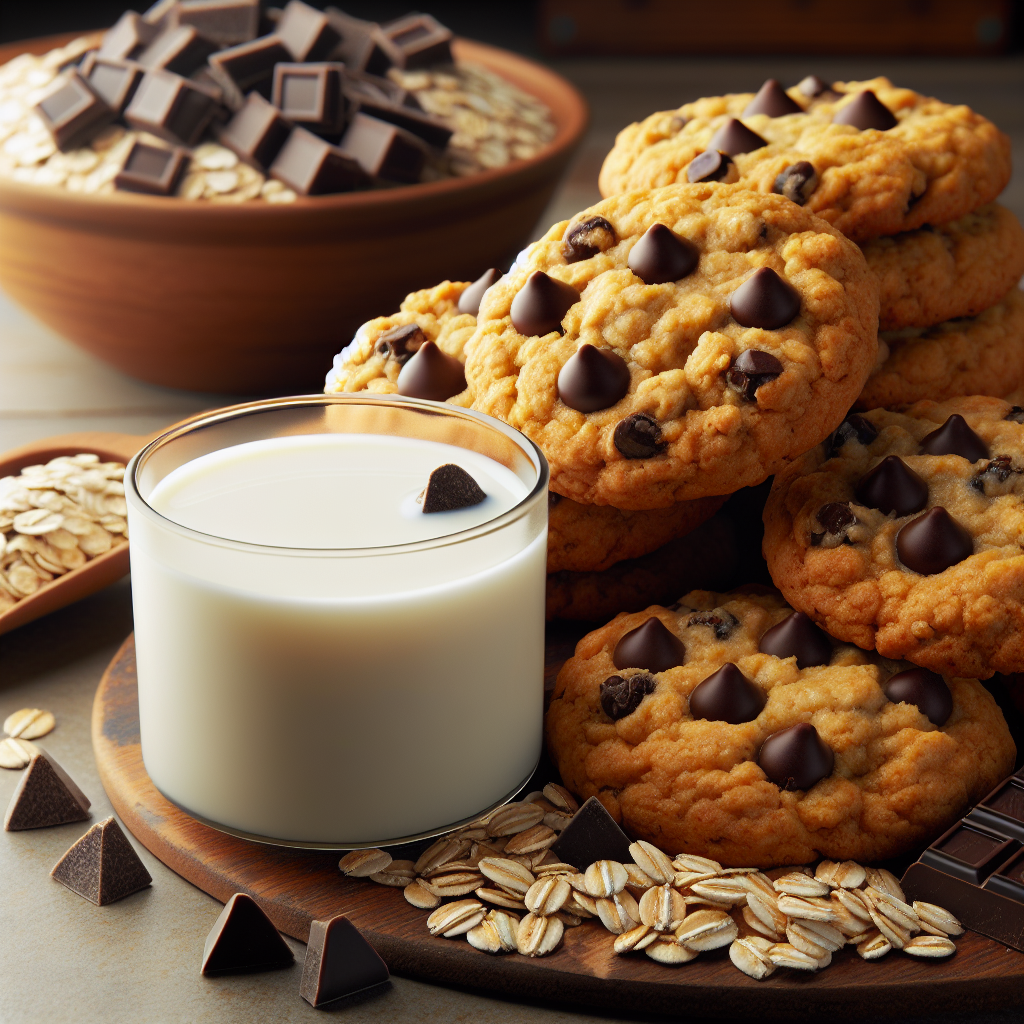 High-Protein, Low-Fat Oatmeal Chocolate Chip Cookies with Allulose