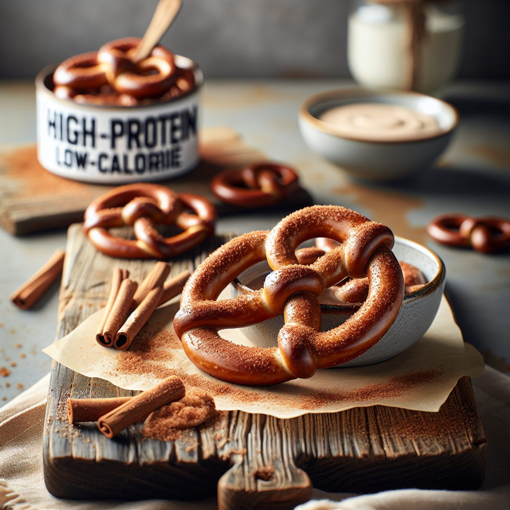 High-Protein Low-Calorie Cinnamon Twist Pretzels