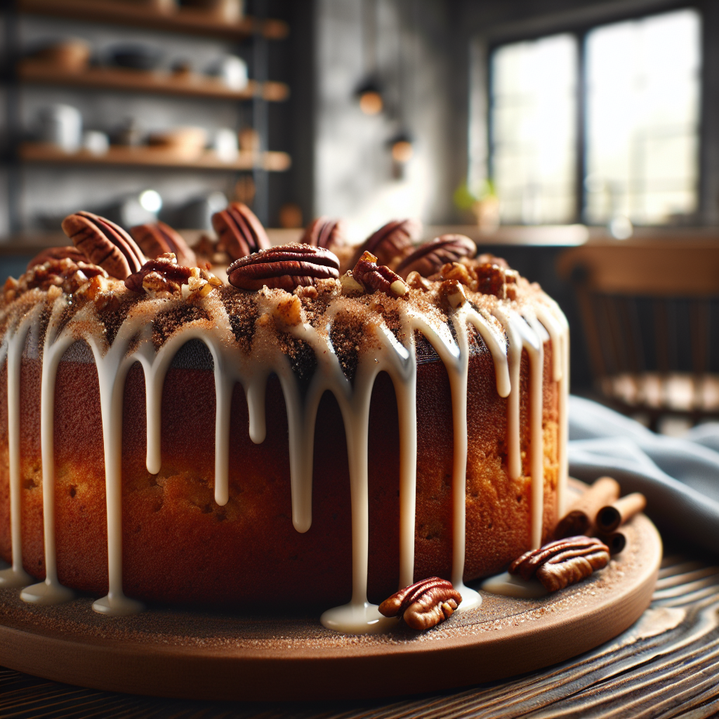 High-Protein Sugar-Free Low-Calorie Cinnamon Pecan Coffee Cake