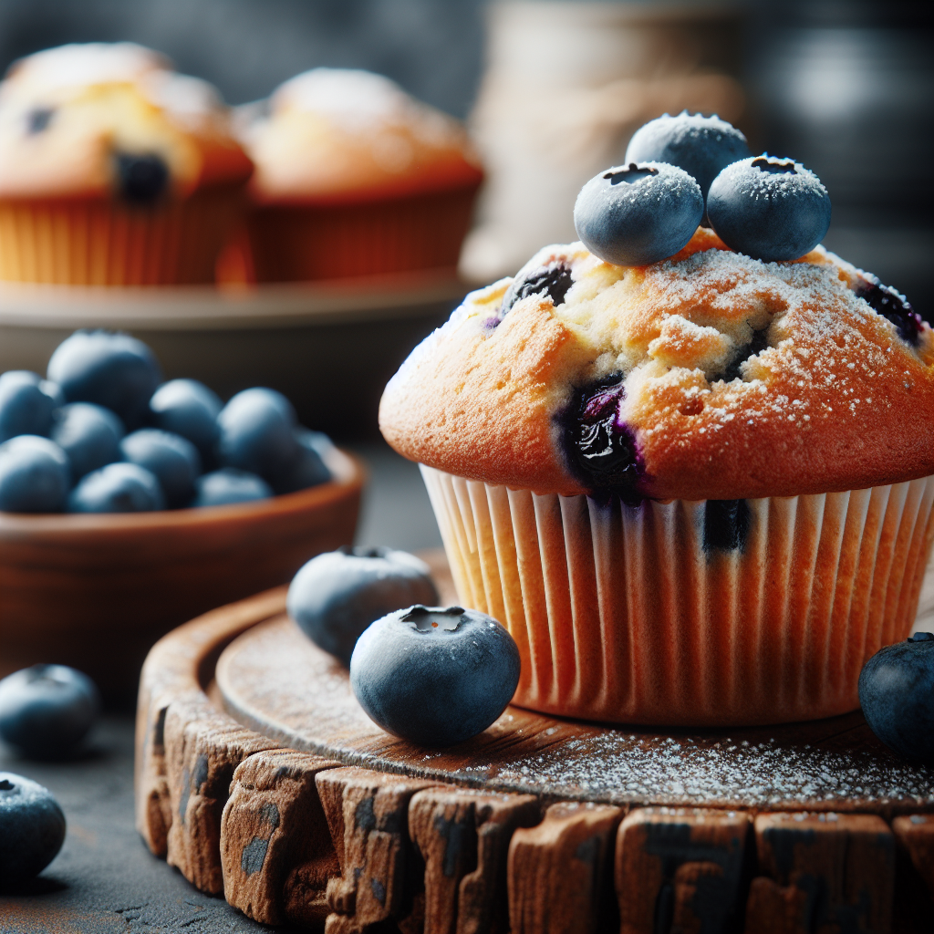 Protein-Packed Gluten-Free Blueberry Muffins