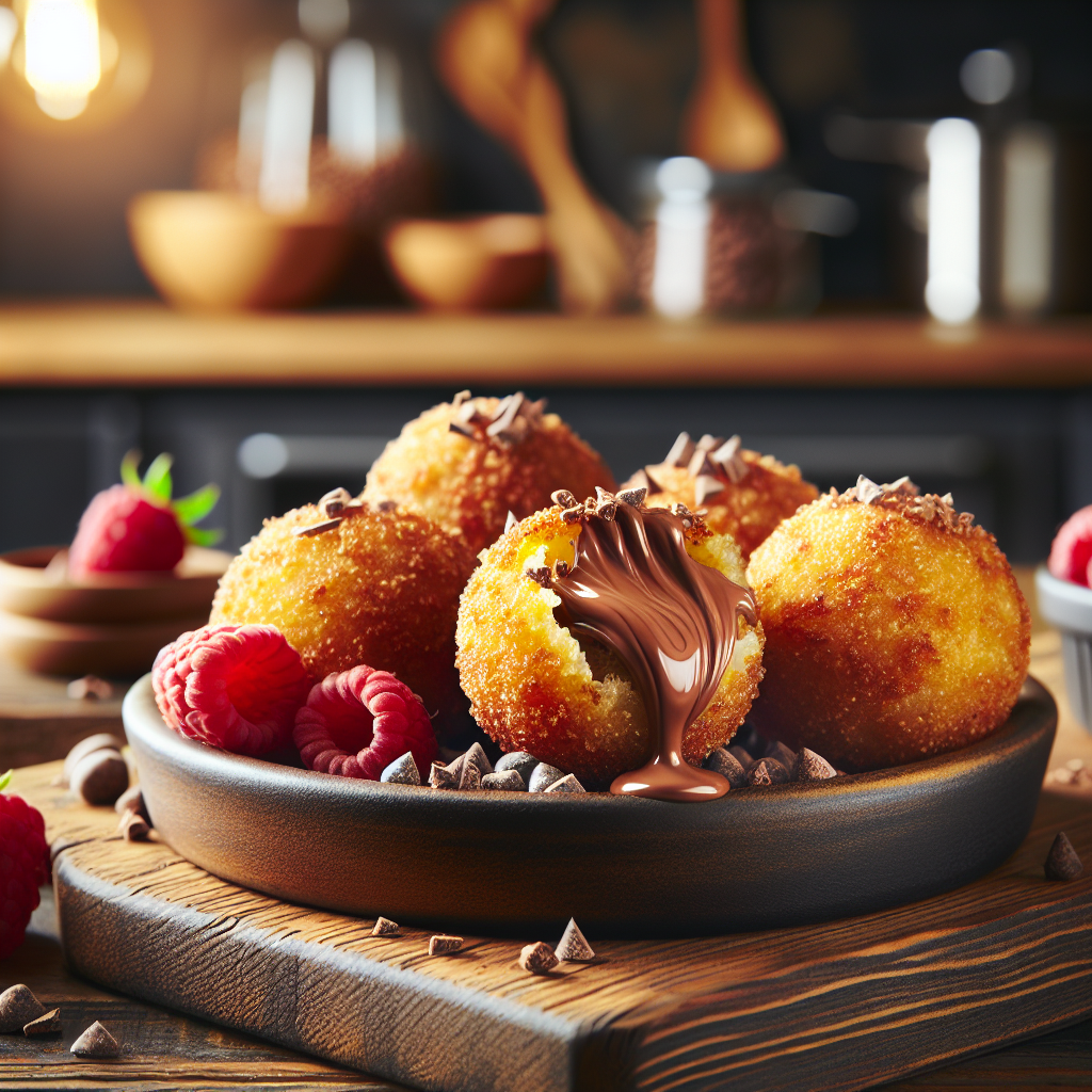 Air Fryer Sugar-Free Nutella Bombs