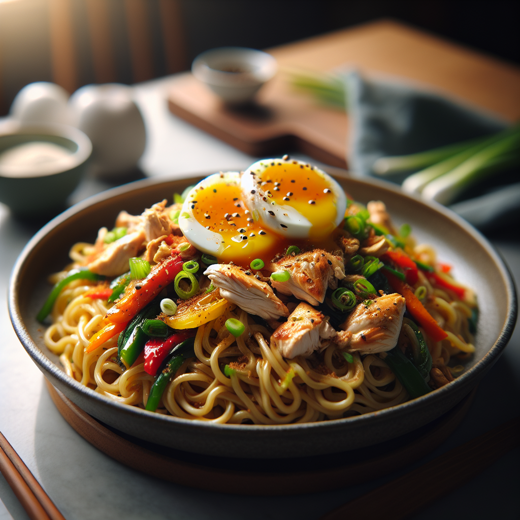 High-Protein Mie Goreng with Fresh Egg Noodles