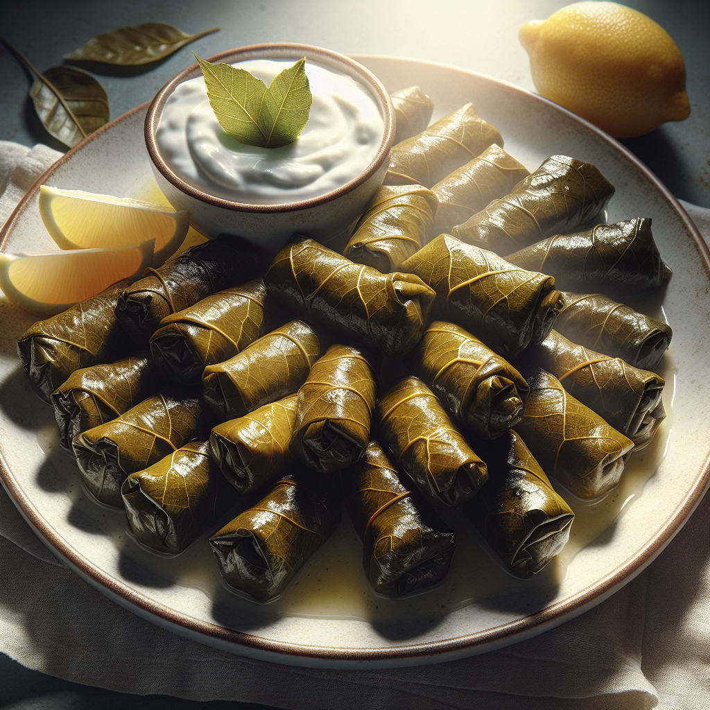 Savory Stuffed Grape Leaves with Ground Meat