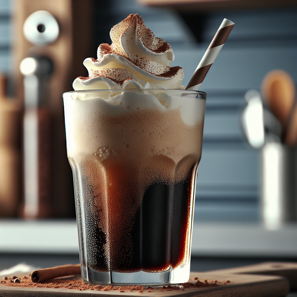 Sugar-Free High-Protein Low-Carb Root Beer Float