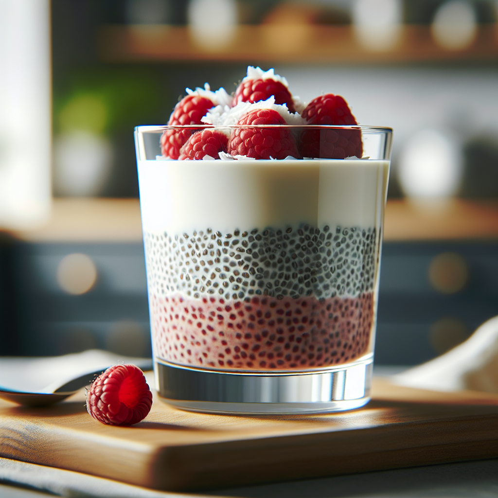 Chia Pudding with Coconut Milk and Fresh Berries