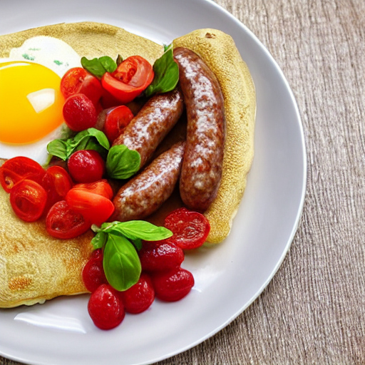 Breakfast Turkey Sausage Omelette