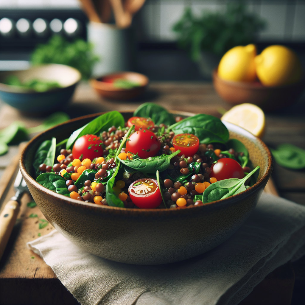 Hearty Mediterranean Lentil and Quinoa Salad