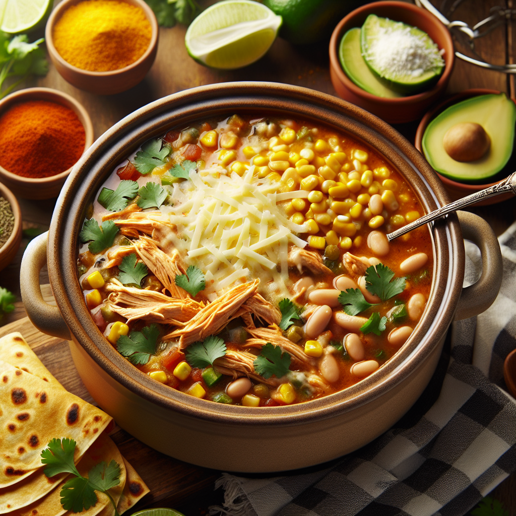 Chicken Enchilada Slow Cooker Soup