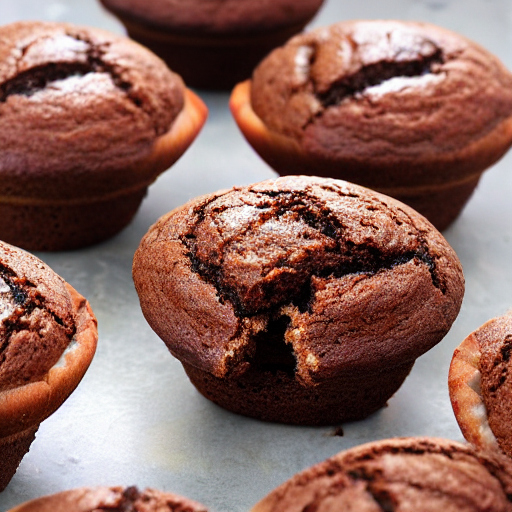 Chocolate Honey Muffins