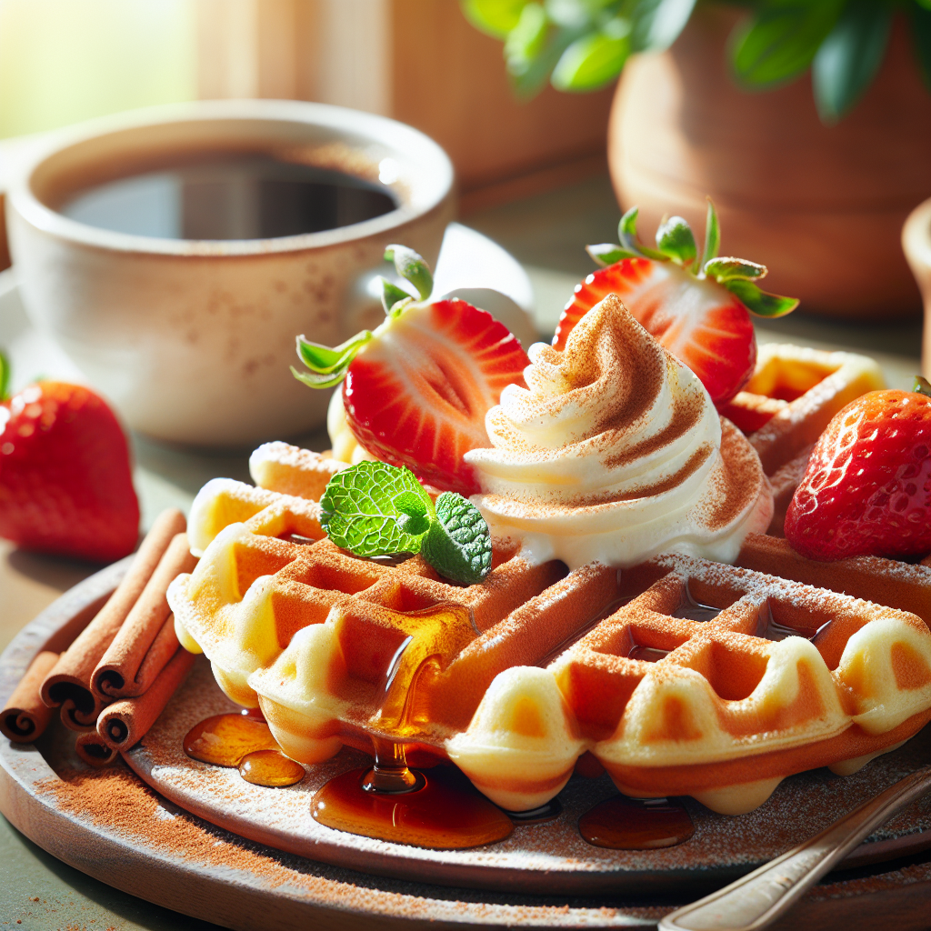 Cinnamon Protein Waffles