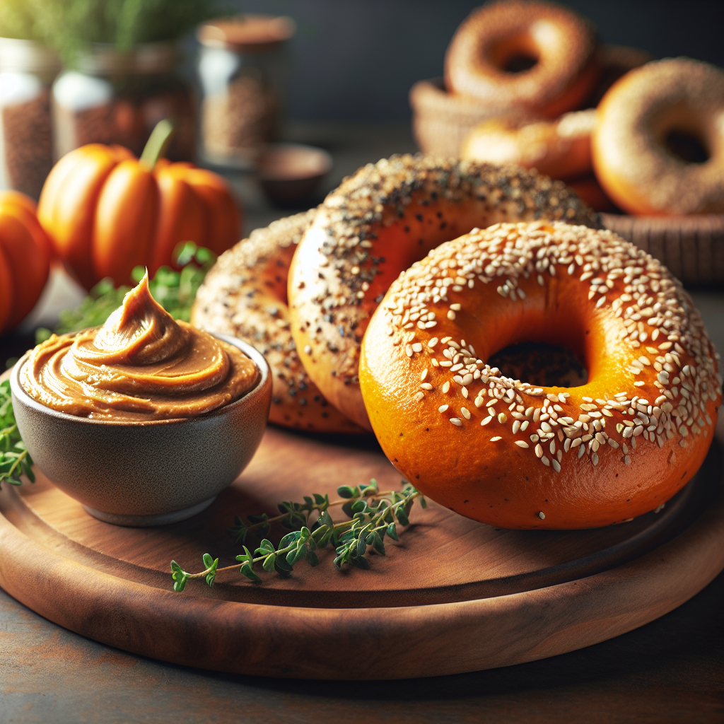 High-Protein Sugar-Free Sweet Potato Pumpkin Bagels