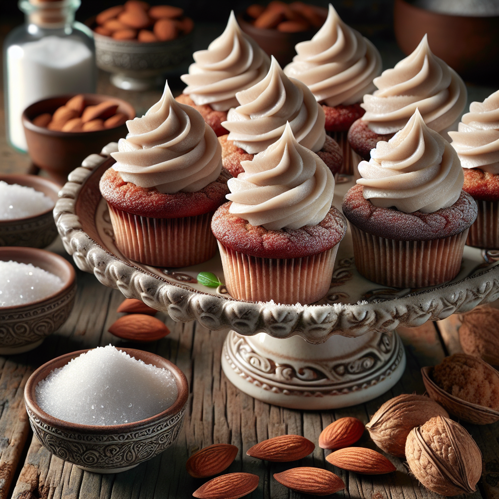 Gluten-Free, Sugar-Free Cupcakes with Frosting