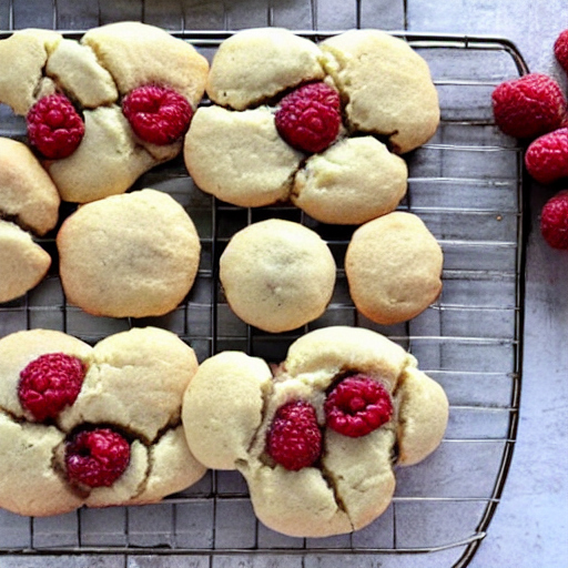 Gluten-Free Sugar-Free Raspberry Lemon Cookies