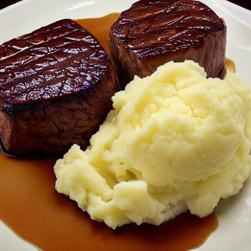 Gourmet Filet Mignon with Cauliflower Mashed Potatoes