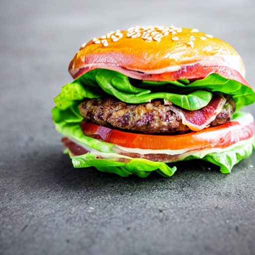 Lettuce-Wrapped Bacon Burger