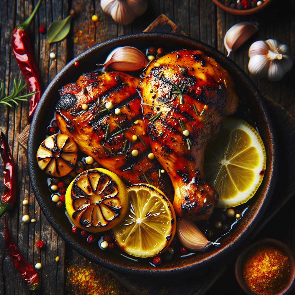 Spicy Garlic Lemon Grilled Chicken