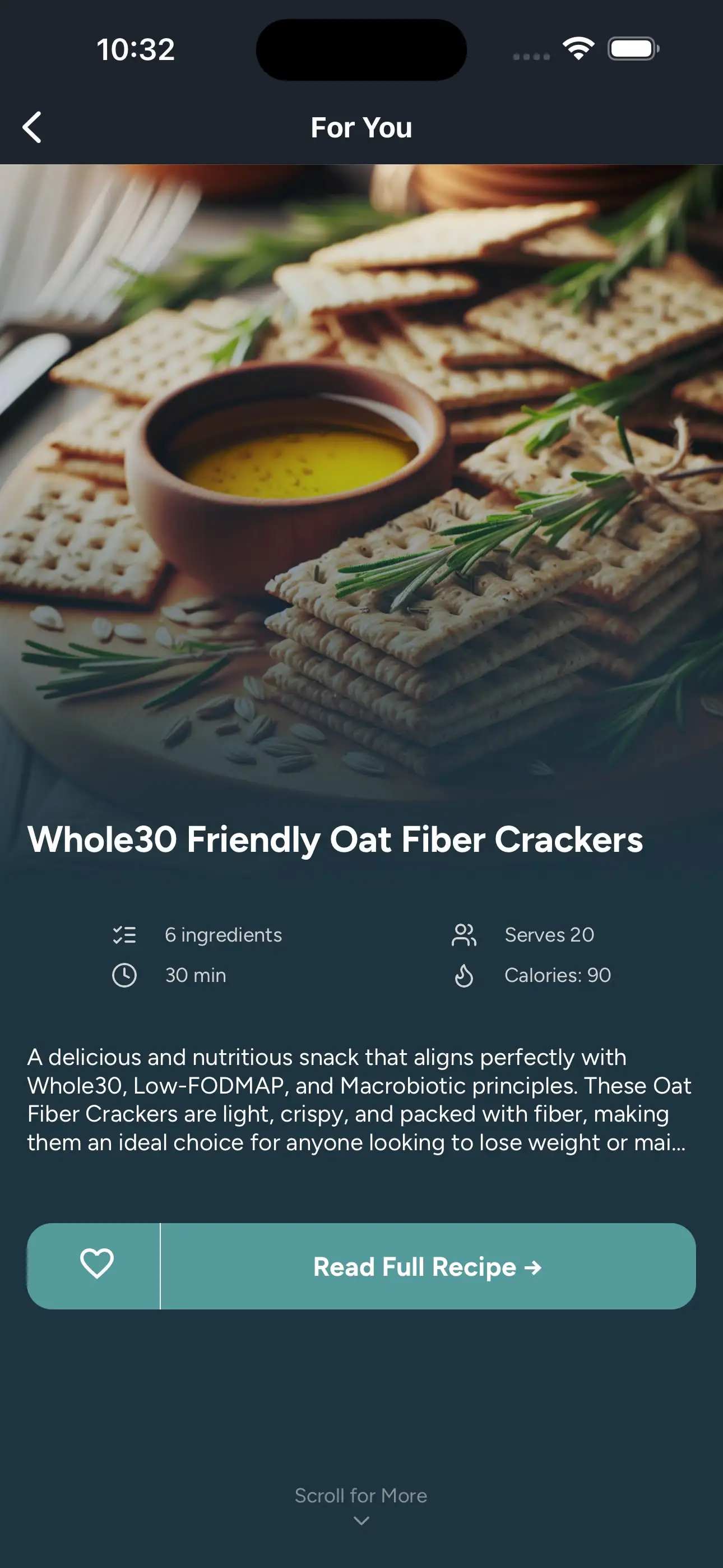 State-of-the-art custom recipe generation.